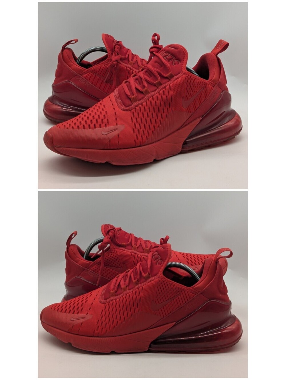 Nike Air Max 270 Mens Size 11 Triple Red Running Shoes Athletic CV7544-600 EU 45